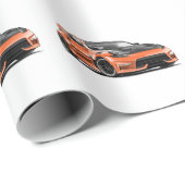 370z tekening cadeaupapier (Rol Hoek)