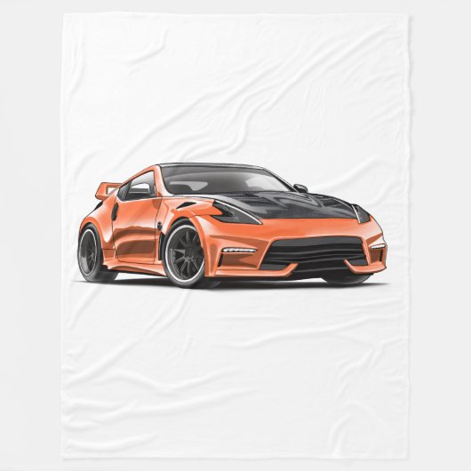 370z tekening fleece deken (Voorkant)