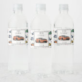 370z tekening jdm autoliefhebbers waterfles etiket (Flessen)