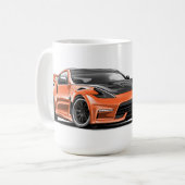370z tekening koffiemok (Voorkant links)