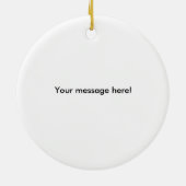 370Z zwarte penseelstreek Keramisch Ornament (Achterkant)