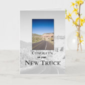 3719 Gefeliciteerd met New Truck Kaart (Gele Bloem)