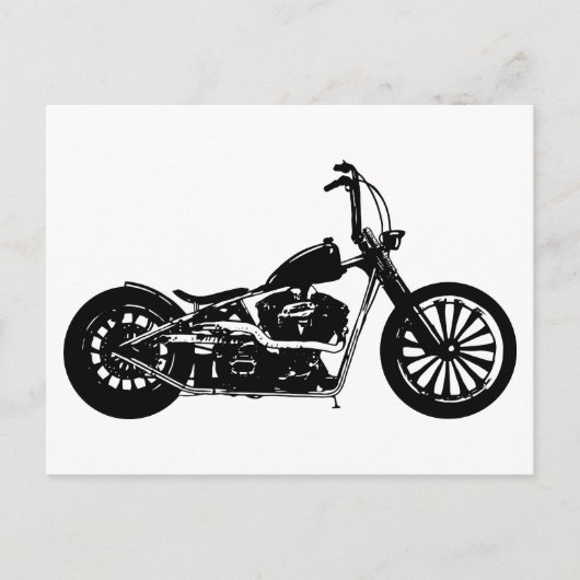 374 Chopper Bike Briefkaart (Voorkant)