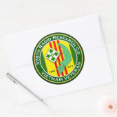 374ste RRC 2 - ASA Vietnam Ronde Sticker (Envelop)