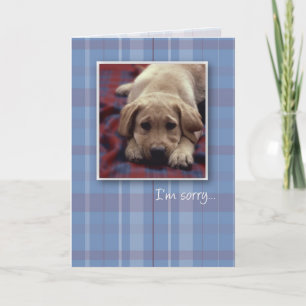 3756 Ik ben Droevig Puppy Kaart