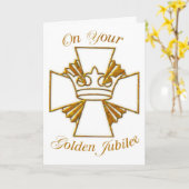 3773 Golden Jubilee van het religieuze leven Kaart (Gele Bloem)