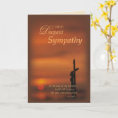 3774 de het Godsdienstige Kruis en Zonsondergang Kaart (Gele Bloem)