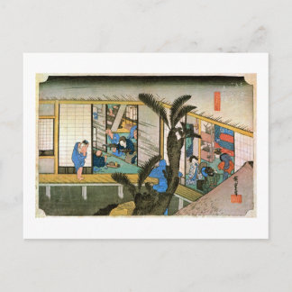 37. 赤 宿, 広 重 BRIEFKAART