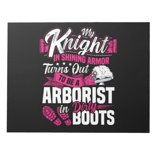 37.Arborist voor een boomtrimmer Notitieblok (Voorkant)