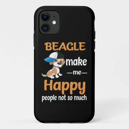 37 Beagle Maak me blij Case-Mate iPhone Case (Achterkant)