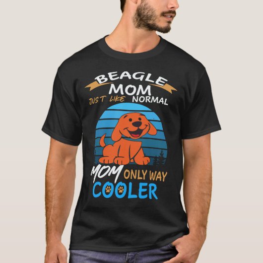 37 Beagle Moeder Koeler Beagle T-shirt (Voorkant)