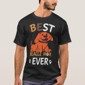 37 Beste Beagle-moeder ooit T-shirt (Voorkant)
