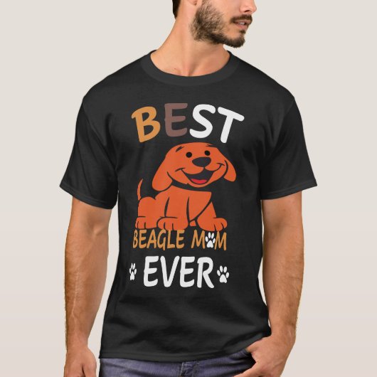 37 Beste Beagle-moeder ooit T-shirt (Voorkant)
