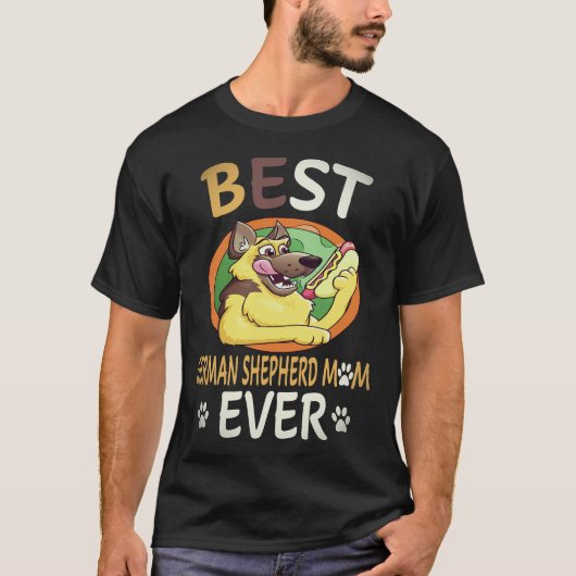 37 Beste Duitse Herdersmoeder Ooit Duitse Herder T-shirt (Voorkant)