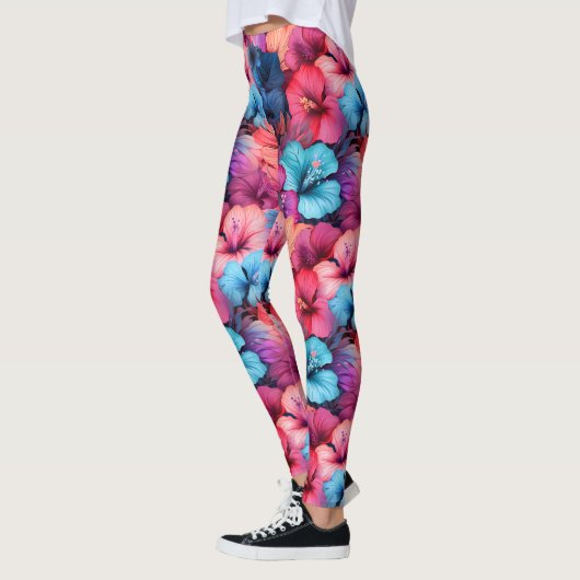 #37 Bloemen patroon Leggings (Links)