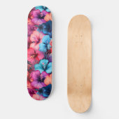 #37 Bloemen patroon Persoonlijk Skateboard (Voorkant)