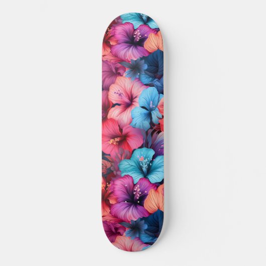 #37 Bloemen patroon Persoonlijk Skateboard (Voorkant)