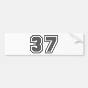 37 BUMPERSTICKER