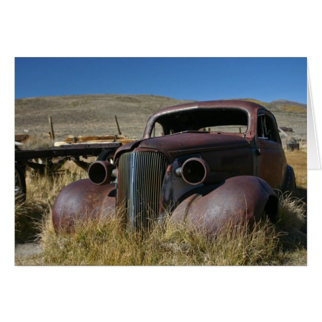 "37 Chevy in Bodie CA - Card (Voorkant Horizontaal)