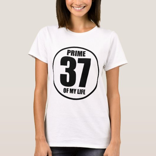 37 - de primeur van mijn leven t-shirt (Voorkant)