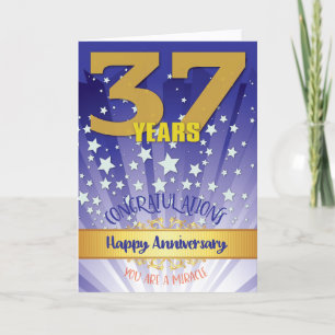 37 Jaar Hersteljubileum Vet Numeriek Kaart