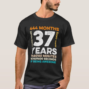 37 jaar oud 444 maanden Geweldige 37e T-shirt