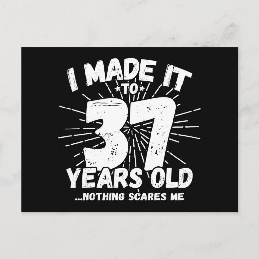 37 Jaar Oud Sarcastisch Meme Grappig 37e Verjaarda Briefkaart (Voorkant)