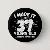 37 Jaar Oud Sarcastisch Meme Grappig 37e Verjaarda Ronde Button 5,7 Cm (Voorkant)