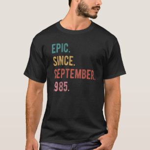 37 jaar oude 37e verjaardag Bday Epic sinds septem T-shirt
