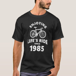37 jaar oude mountainbikerfiets 1985 37th t-shirt