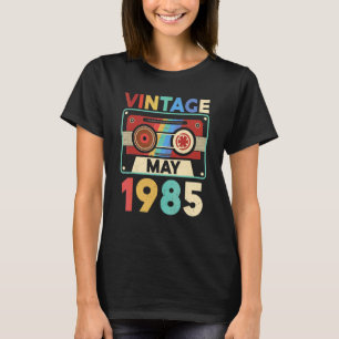 37 jaar oude Vintage mei 1985 37e verjaardag T-shirt