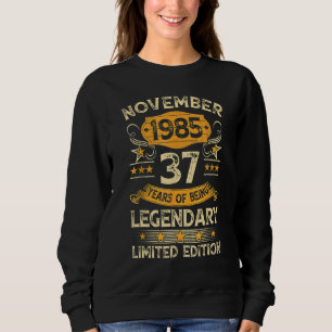 37 jaar Oude Vintage november 1985 37e verjaardag Trui