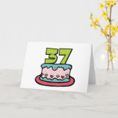 37-jarige verjaardagskaart kaart (Gele Bloem)