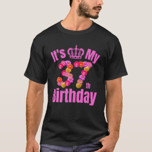 37-jarige vrouwen op de 37e verjaardag van de gebo t-shirt