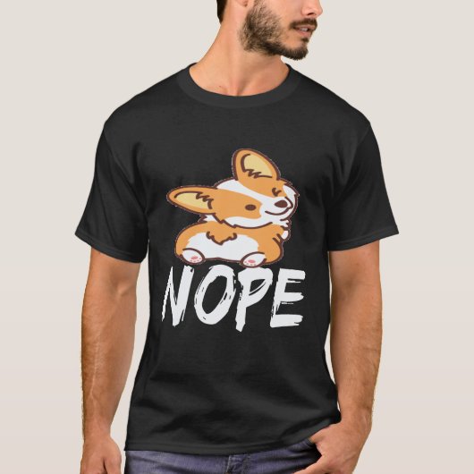 37 Nee - Corgi T-shirt (Voorkant)