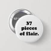 37 Stukken Flair | Funny Retro Black & White Ronde Button 5,7 Cm (Voorkant /achterkant)