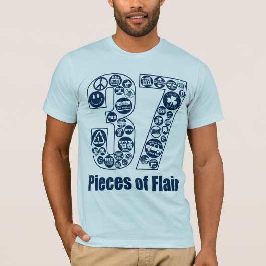37 Stukken Flair (voor licht) T-shirt (Voorkant)