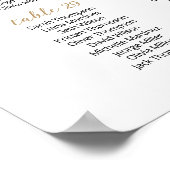 37 Tafels Vind je stoel zitplaats Chart Plan Poster (Hoek)