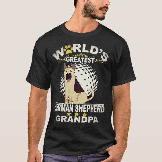37 Werelds Grootste Duitse Herders Opa Duitse T-shirt (Voorkant)