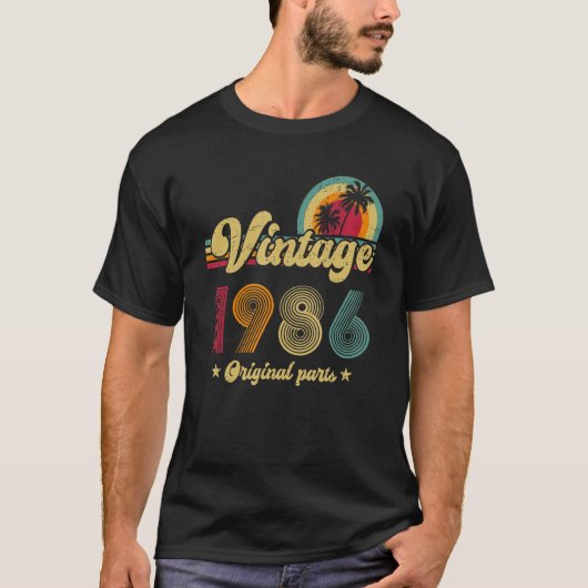 37e geboortedatum 1986 t-shirt (Voorkant)