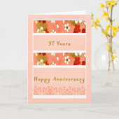 37e Jubileum Kaart in strand (Gele Bloem)