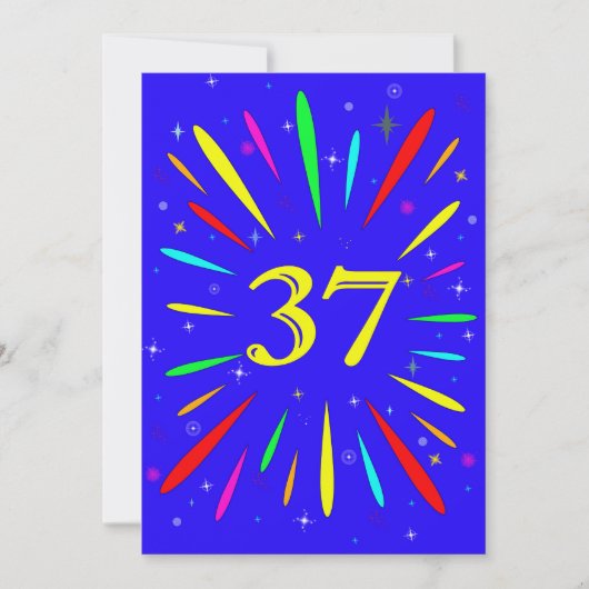 37e Uitnodiging op zaterdag (Voorkant)