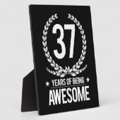37e verjaardag (37 jaar Geweldige) Fotoplaat (Zijkant)