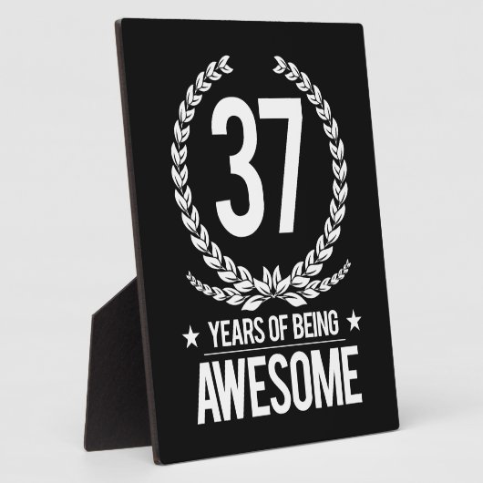 37e verjaardag (37 jaar Geweldige) Fotoplaat (Zijkant)