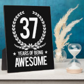 37e verjaardag (37 jaar Geweldige) Fotoplaat (Zijkant)