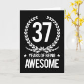 37e verjaardag (37 jaar Geweldige) Kaart (Gele Bloem)