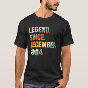 37e verjaardag 37 jaar oude legering sinds 1 decem t-shirt