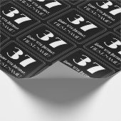 37e verjaardag - Art Deco geïnspireerde look "37", Cadeaupapier (Hoek)