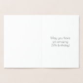 37e verjaardag: Art Deco Geïnspireerde look "37" e Folie Kaarten (Binnen)