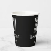 37e verjaardag — Art Deco Geïnspireerde look "37"  Papieren Bekers (Links)